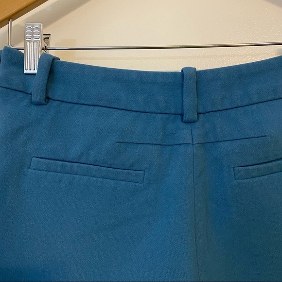 Maje High Rise Slim Fit Chino Knit Shorts Blue Sz 36 Small - Picture 4 of 10